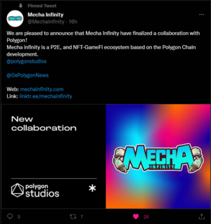mechainfinity Collaboration With polygon PolygonStudios