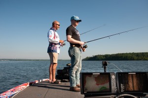David and John Baranik spent the day fishing