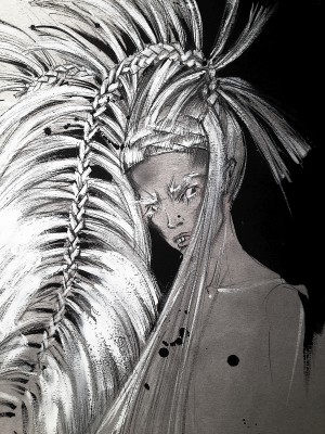 Hair style draft for Yolandi Visser by Popovy Sisters