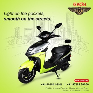 Gkoneelectric  is based on the latest technology for battery operated two wheeler.