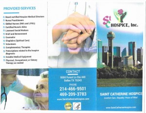 Saint Catherine Hospice, serving the Dallas Arlington Forth Worth Areas!