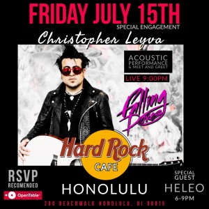 Lead Singer Christopher Leyva