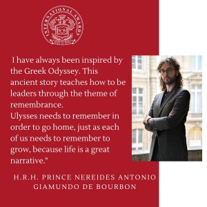 H.R.H. Prince Nereides Antonio Giamundo de Bourbon winner of the 