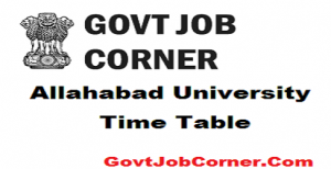 Allahabad University Exam Date Sheet 2019