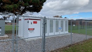 Tesla energy storage system at John Paul II, photo credit Bryan Bicknell/CTV