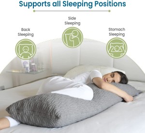 body pillow supports sleeping position