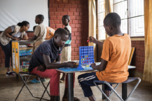 Activities taking place in an Ideas Box in Burundi ©BSF