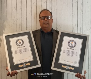 Mayank Vyas 2 times Guinness record holder