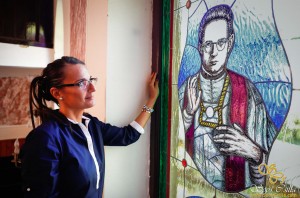 Stained Glass Window by Artist, Csilla Soós