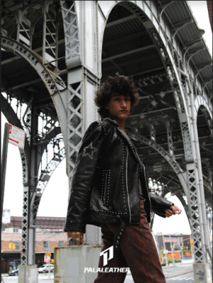 Rockstud Belted Moto Jacket