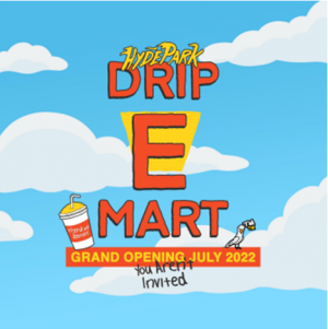 Drip-E-Mart Grand Opening Instagram Post, courtesy of Hyde Park Goods