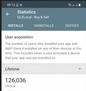 Screenshot of Glx Local .com website