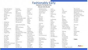 Colors the artist inspired by the opening of The Fabricant