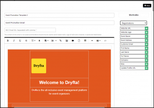 Dryfta is an all in one event management platform for universities