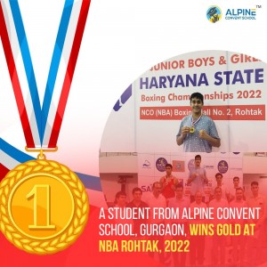 A Student From Alpine Convent School Gurgaon Wins Gold At NBA Rohtak