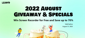 Leawo 2022 August Promo Valid before August 31