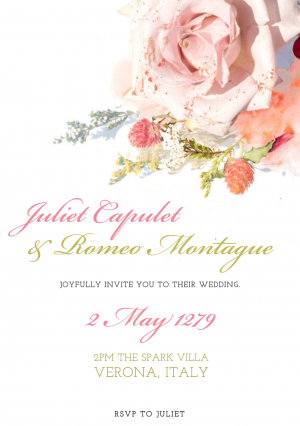 Or Romeo and Juliet to get happily married