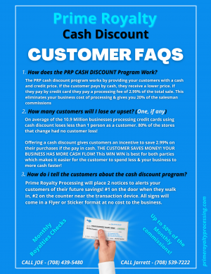 Cash Discount FAQS Flyer