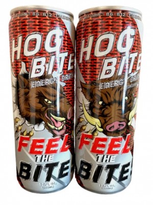 HOG BITE Energy Drinks in 12oz cans