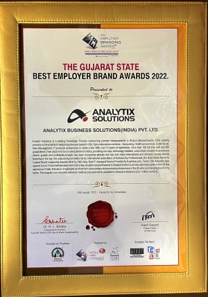 Analytix Solutions conferred with 2 awards: Best Place to Work & Best Employer Brand Award