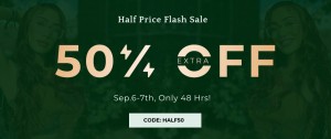 half price flash sale