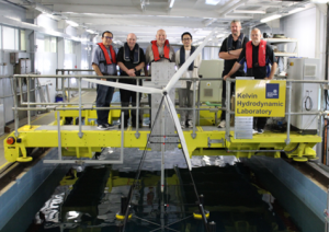 Jim Papadopoulos, Co-Founder & Chief Engineer at T-Omega Wind with KHL Strathclyde University team