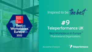 Teleperformance ranked 9 in Europe