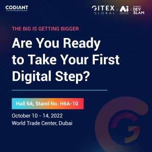 meet Codiant at Hall 6A & Stand No. H6A-10, World Trade Centre, Dubai