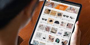 Temu user browsing the Temu app on a tablet