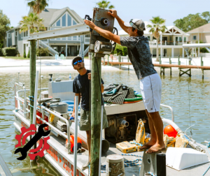 Webbs Boat Lift Installation Team