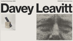 Opening Reception: Davey Leavitt  EVERYTHING IS FINE KEEP SWIPING A(MEN)