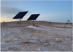 Two pole pilot at Standing Rock Reservation, ND.