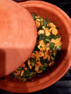 Fennel Chicken with Collard Greens in MEC