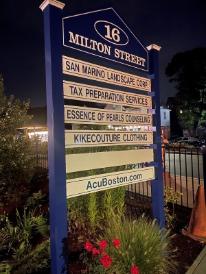 AcuBoston Dedham Sign