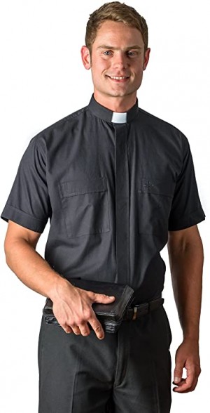 Black Clergy Shirt