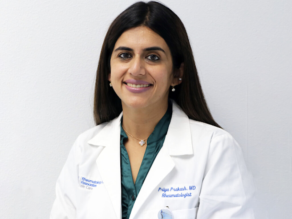 Priya Prakash, MD, FACR, a Rheumatologist with Rheumatology Care
