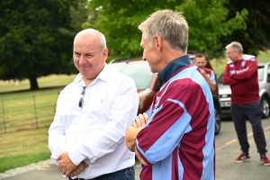 Kenny Swain (former Villa star) meets Steve Broster (Director)