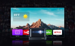 Dangbei Mars Pro 4K Laser Projector inner system Emotn OS