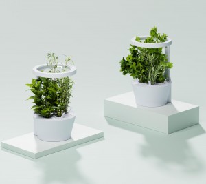 The Halo uses 90% less water than soil-based agriculture, with 100% organic seeds & nutrients