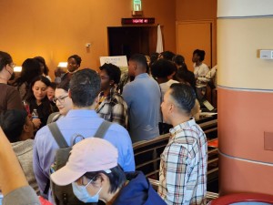 Classic Cinemas Lake Theater lobby packed from attendees
