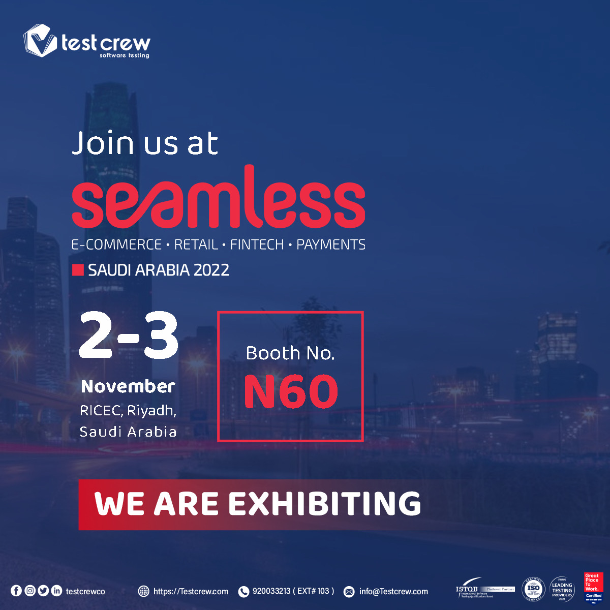 TestCrew in Seamless Saudi Arabia 2022 in Riyadh IssueWire