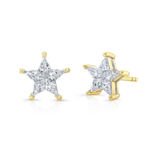 Starlight Diamonds Star Studs - 14k Gold and natural diamonds - (Courtesy of Starlight Diamonds)
