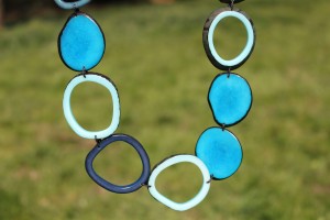 Korte Tagua Blue Necklace Mixy Fandino