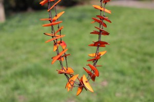 Viento Tagua Orange Necklace Mixy Fandino2