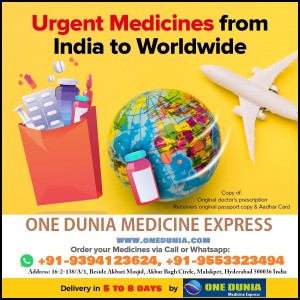 urgent medicine delivery from india