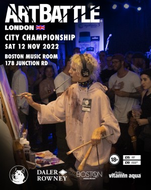 Art Battle London City Championship 2022 Poster - Ishilla