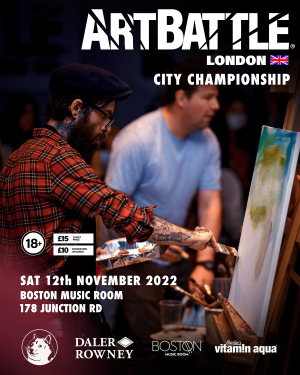 Art Battle London City Championship 2022 Poster - Thiago Moreira