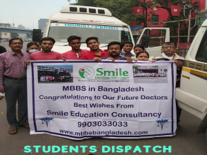 Smile Education Students Dispatch by Bus