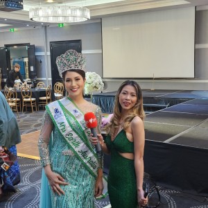 The new Mrs. Earth Australia with the executive team