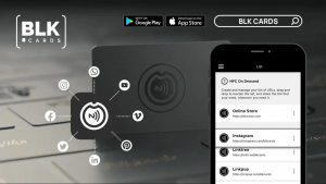 NFC on Demand with the free mobile app BLK CARDS